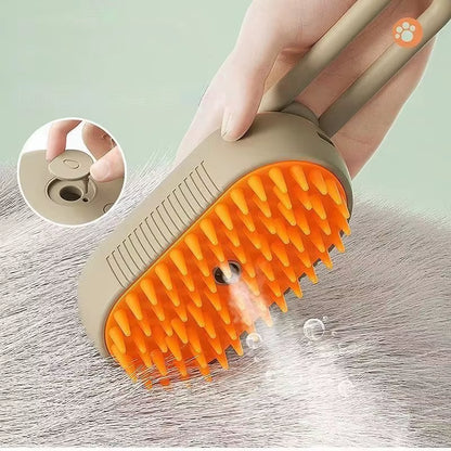 Cat Dog Pet Spray Massage Brush 3 in 1 One Button Steam Spray Folding Rotatable Floating Hair Bath Hair Removal Brush Comb